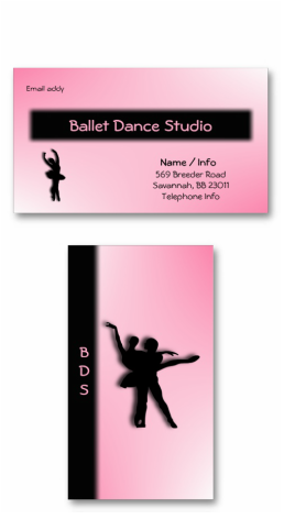 PictBallet Dance Business Cardure
